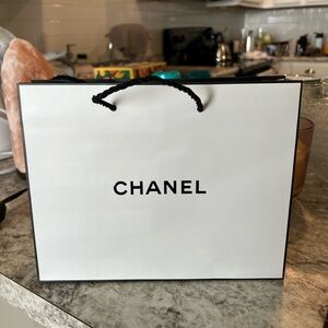 CHANEL Classic White Shopping Bag